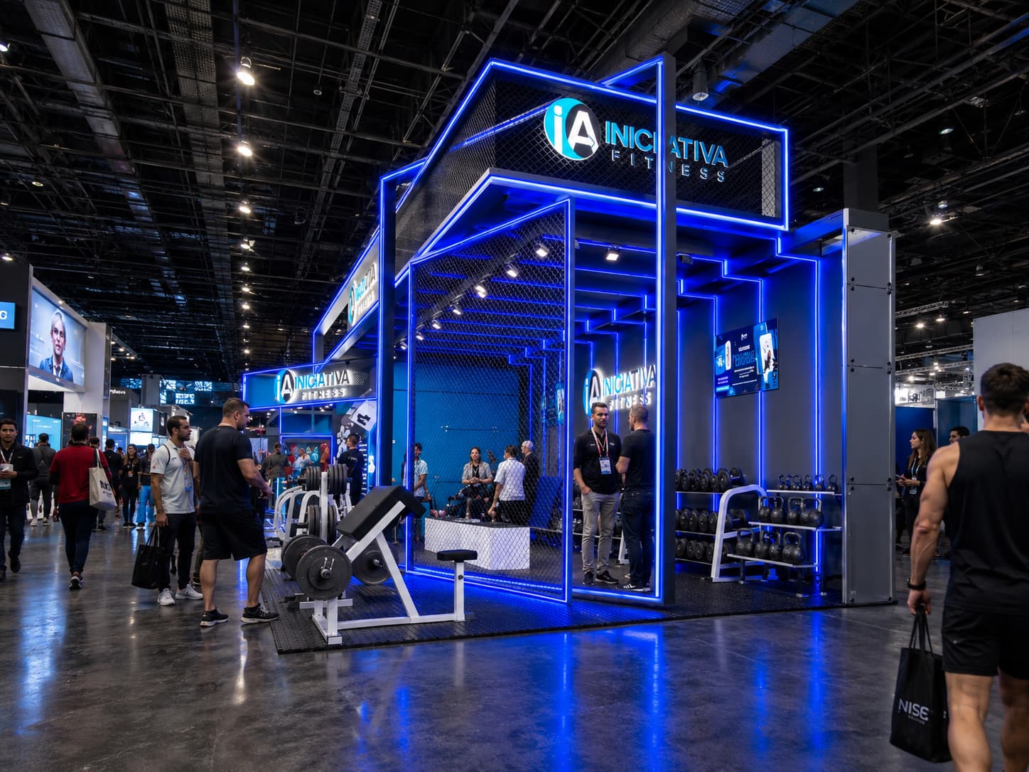 Stands de feiras e eventos: projeto de iluminação e cenografia 